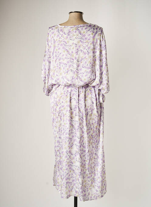 Robe mi-longue violet JAD pour femme