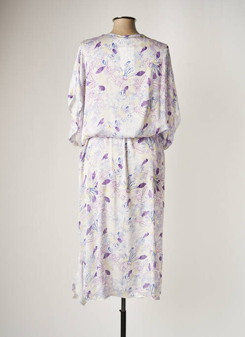 Robe mi-longue violet JAD pour femme