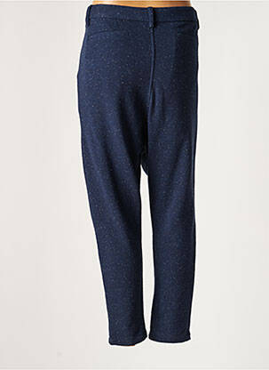 Pantalon chino fermeture zippée sous rabat boutonné taille normale bleu IMPERIAL femme