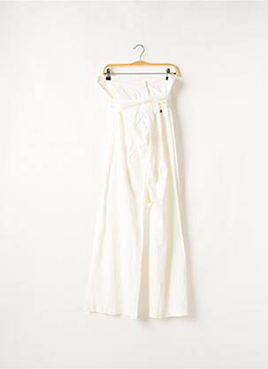 Pantalon large tissage popeline taille basse blanc MISS SIXTY femme