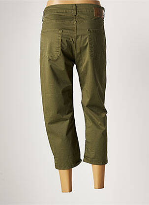 Pantacourt stretch taille normale vert DIXIE femme