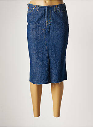 Jupe mi-longue taille normale bleu REPLAY femme