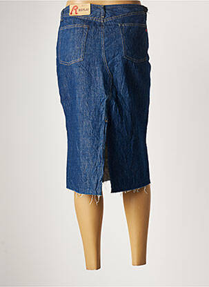 Jupe mi-longue taille normale bleu REPLAY femme