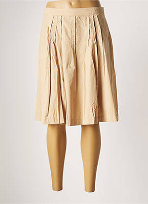 Jupe mi-longue fermeture zip latéral beige MISS SIXTY femme