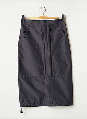 Jupe mi-longue doublure textile gris KILLAH femme