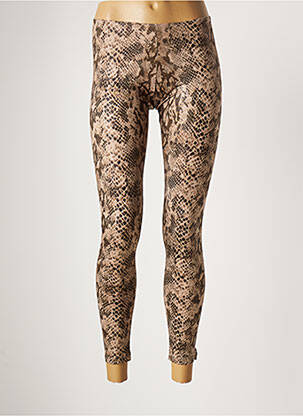 Legging beige STRASS pour femme