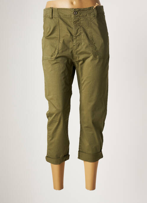Pantacourt coupe droite taille normale vert DIXIE femme