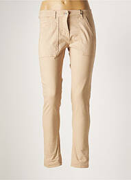 Pantalon slim stretch taille normale beige STUDIO PARISIEN femme
