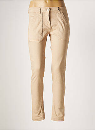 Pantalon slim stretch taille normale beige STUDIO PARISIEN femme