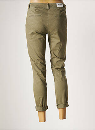 Pantalon 7/8 stretch taille normale vert #OOTD femme