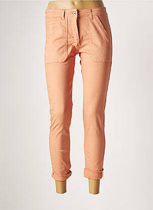 Pantalon 7/8 stretch taille normale rose STUDIO PARISIEN femme
