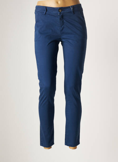 Pantalon chino bleu #OOTD pour femme