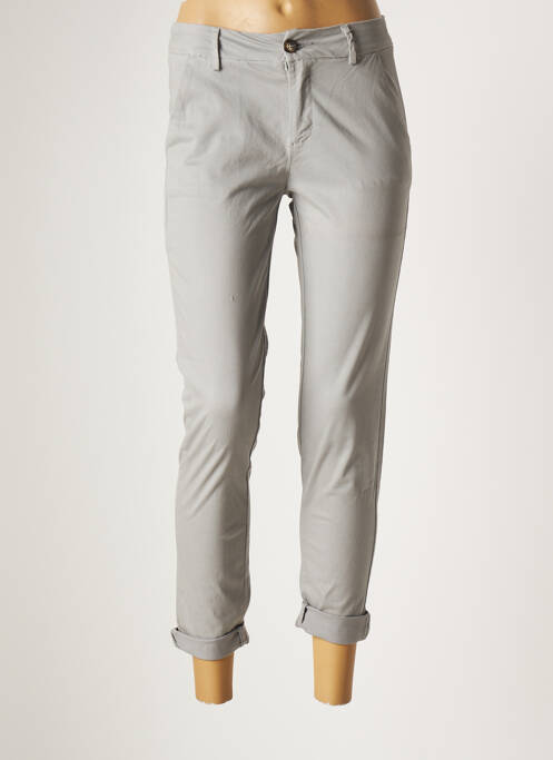 Pantalon chino gris #OOTD pour femme