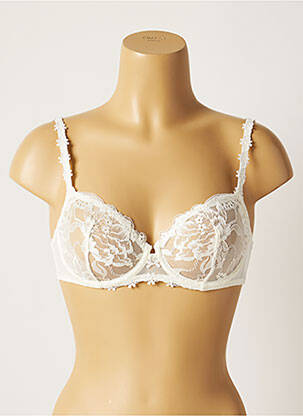 Soutien-gorge tissage dentelle blanc SIMONE PERELE femme