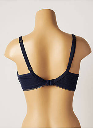 Soutien-gorge effet matière satinée haut soutien-gorge moulé bleu SIMONE PERELE femme