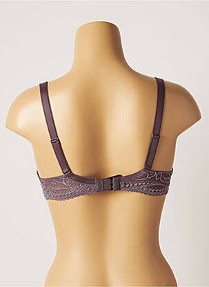 Soutien-gorge tissage dentelle haut soutien-gorge moulé violet SIMONE PERELE femme