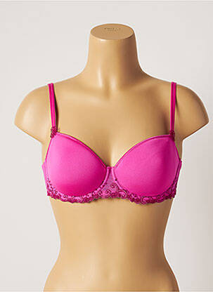 Soutien-gorge broderie haut soutien-gorge moulé rose SIMONE PERELE femme