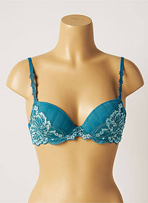 Soutien-gorge broderie haut soutien-gorge moulé bleu SIMONE PERELE femme