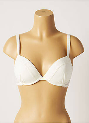 Soutien-gorge broderie haut soutien-gorge avec mousse de rembourrage amovible beige SIMONE PERELE femme