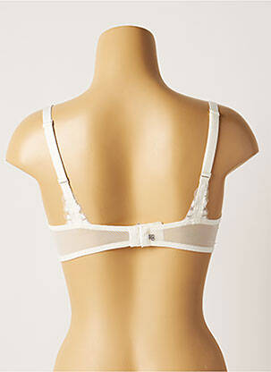 Soutien-gorge broderie haut soutien-gorge avec mousse de rembourrage amovible beige SIMONE PERELE femme