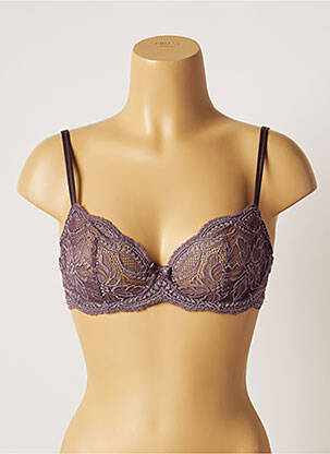 Soutien-gorge tissage dentelle violet SIMONE PERELE femme