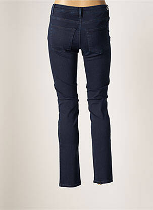 Pantalon droit taille élastique bleu KANOPE femme