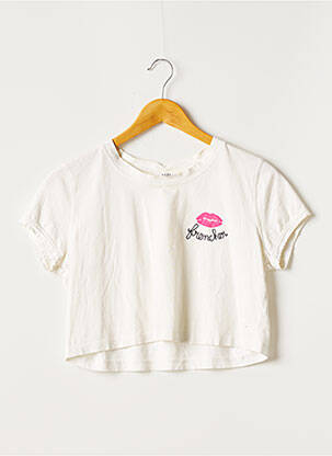 T-shirt coupe droite manches courtes beige CLAUDIE PIERLOT femme