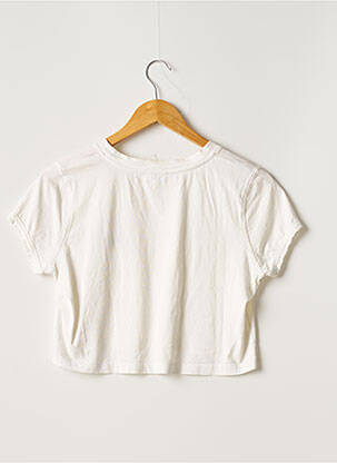 T-shirt coupe droite manches courtes beige CLAUDIE PIERLOT femme