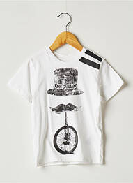 T-shirt coupe cintrée manches courtes blanc JOHN GALLIANO garcon