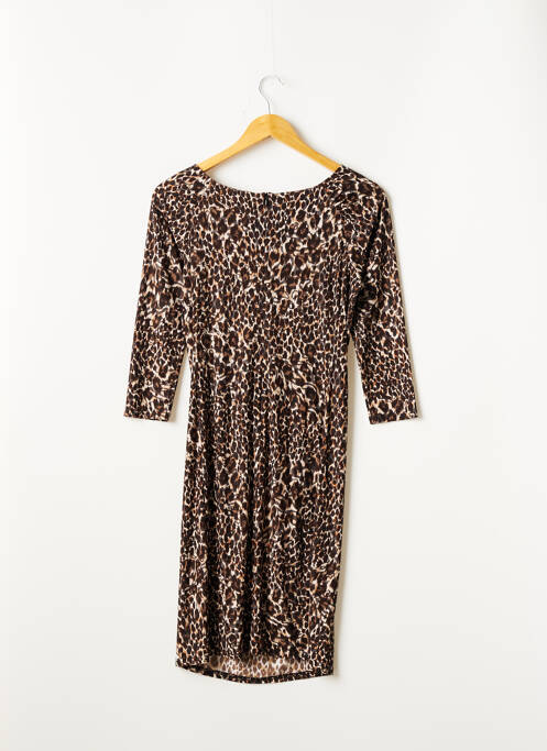 Robe mi-longue marron JOSEPH RIBKOFF pour femme