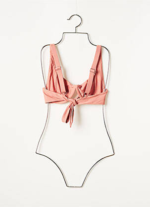Haut de maillot de bain stretch haut soutien-gorge balconnet rose AHURANI femme