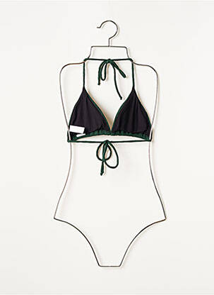Haut de maillot de bain stretch haut triangles vert BAHO femme