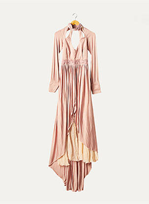 Robe mi-longue rose SHERELE CREATIONS femme