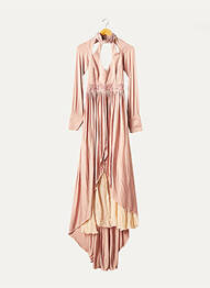 Robe mi-longue rose SHERELE CREATIONS femme
