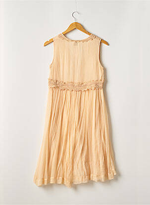 Robe mi-longue coupe fluide sans manche rose STELLA FOREST femme