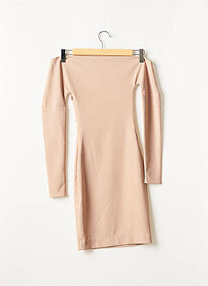 Robe courte manches longues manches longues beige MISTRESS ROCKS femme