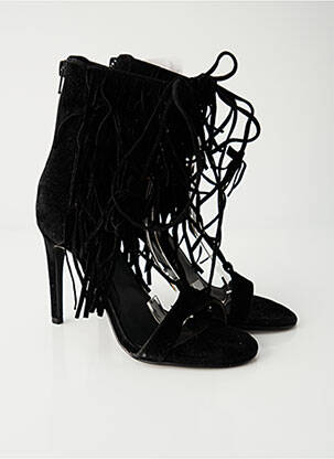 Sandales/nu pieds bout ouvert talon de 7 à 9cm noir NA-WAK femme