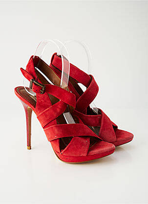Sandales/Nu pieds rouge ZARA pour femme