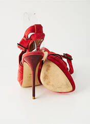 Sandales/Nu pieds rouge ZARA pour femme seconde vue