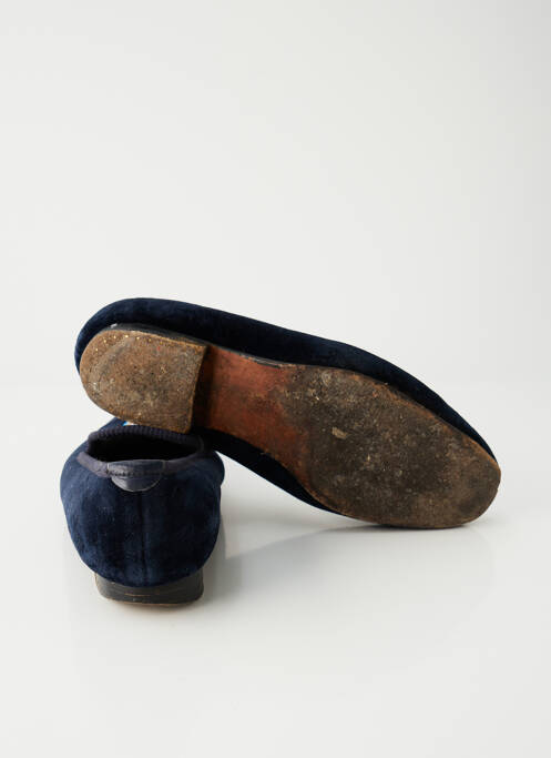 Mocassins bout rond talon plat jusqu'à 3cm bleu MAKSTERS femme