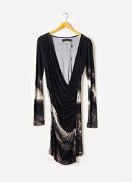 Robe mi-longue noir RELIGION femme