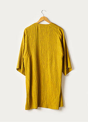 Veste kimono col v jaune POMANDERE femme