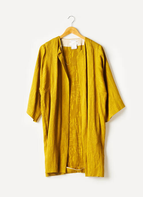 Veste kimono jaune POMANDERE pour femme