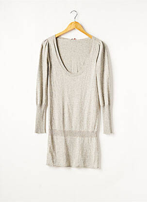 Robe pull gris MAJE pour femme