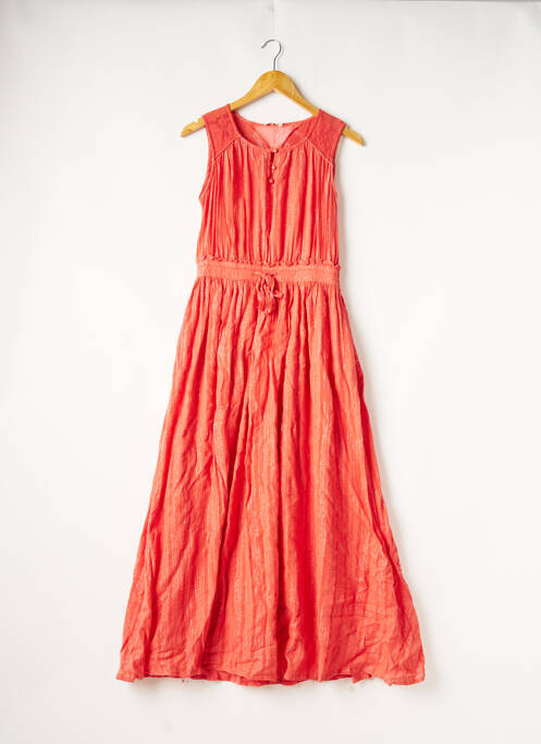 Robe longue orange ORFEO pour femme