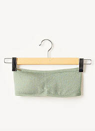 Haut de maillot de bain stretch haut bandeau vert LOAVIES femme
