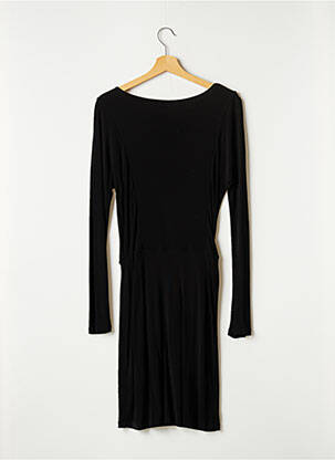 Robe mi-longue manches longues manches longues noir LES PETITES... femme