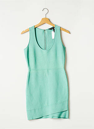 Robe courte sans manche sans manche vert BCBGMAXAZRIA femme