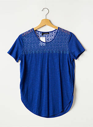 T-shirt coupe cintrée manches courtes bleu THE KOOPLES femme