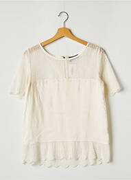 Top coupe fluide manches courtes beige THE KOOPLES femme